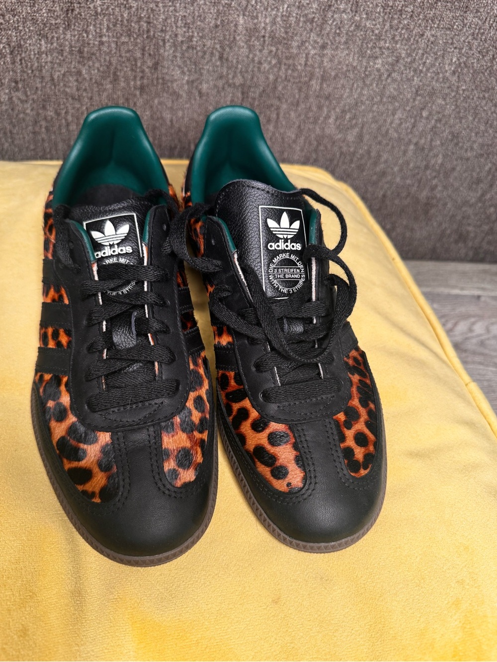 adidas Women’s Leopard Print Samba Sneakers - Picture 4 of 8